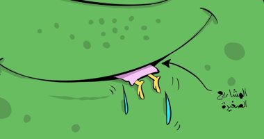 كاريكاتير كويتي: فيروس كورونا وحش كاسر يلتهم المنشآت الاقتصادية الصغيرة