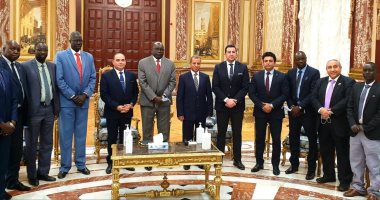 مجلس الشيوخ يستقبل وفد من دولة جنوب السودان.. صور