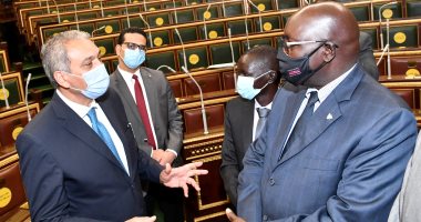 وزير شئون المجالس النيابية يلتقى وفدا قضائيا من جنوب السودان.. صور