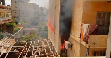 السيطرة على حريق بعمارة سكنية بشمال سيناء.. صور