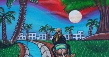 وزير الرى ينشر لوحة رسمها طفل توضح أهمية مشروع تبطين الترع.. (صورة)