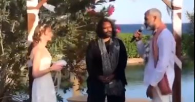 أجواء رومانسية فى حفل زفاف المطرب هانى عادل على البحر.. صور