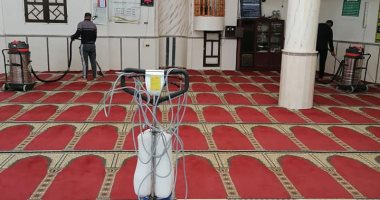 "أوقاف القليوبية" تطلق حملة تعقيم للمساجد استعدادا لشهر رمضان المبارك.. صور