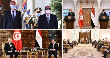قيس سعيد فى مؤتمر صحفى بقصر الاتحادية: تناولت مع أخى الرئيس السيسي قضايا تتعلق بالوعى والتصدى للمخاطر.. ويؤكد: الأمن القومى المصرى أمننا ولن نقبل المساس بمياه النيل.. وأدعوكم لزيارة تونس فى أقرب الأوقات