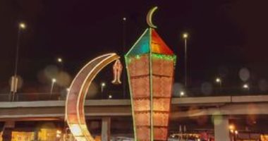 قارئ يشارك" صحافة المواطن " بصورة لفانوس رمضان يزين ميدان رمسيس