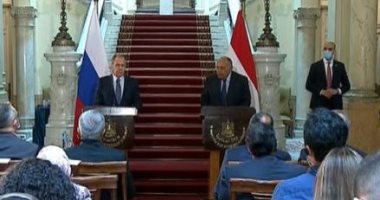 سامح شكرى: بحثت مع وزير الخارجية الروسى تطورات ملف سد النهضة الإثيوبى