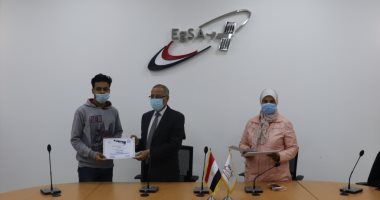 طلاب جامعة حلوان فى زيارة لوكالة الفضاء المصرية بالعاصمة الإدارية