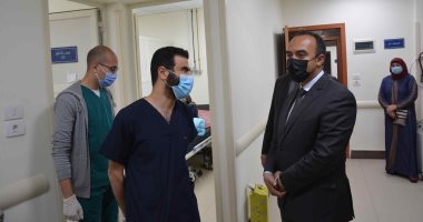 نائب محافظ المنيا يتفقد قسم العزل والأعمال الإنشائية بمستشفى الحميات ومصر الحرة
