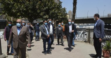 محافظ الجيزة يوجه بإزالة الحواجز بطول شارع النيل بالعجوزة وإنهاء التطوير