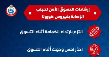 وزارة الصحة تعلن قواعد التسوق الآمن للوقاية من عدوى كورونا