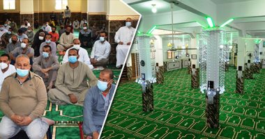 الدولة تعمر بيوت الله.. الأوقاف تفتتح 37 مسجدا بالمحافظات.. محافظ الدقهلية يفتتح المسجد الكبير بـ12 مليون جنيه.. ومسجدى البحر والمدينة المنورة بدمياط و"نسائم الرحمن" بالغردقة.. وإجراءات احترازية فى الصلاة.. صور