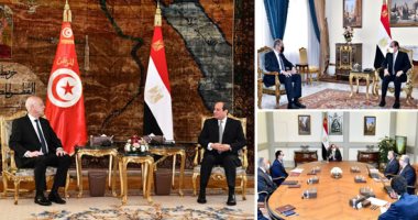 الرئاسة فى أسبوع.. قمة مصرية تونسية.. توجيهات بتوطين صناعة المركبات الكهربائية.. السيسى يوجه كلمة للعاهل الأردنى ويستقبل وزير خارجية روسيا.. ويتبادل التهانى بحلول رمضان مع القادة العرب ويؤكد: شهر عامر بالخير