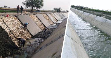 "حياة كريمة" ترى النور بالشرقية.. البدء فى تبطين 28 ترعة بتكلفة 300 مليون جنيه بمركز الحسينية.. إعادة تأهيل وإحلال وتجديد 13 كوبرى.. وتطهير الترع والمصارف الزراعية استعدادا لموسم زراعة محصول الأرز.. صور