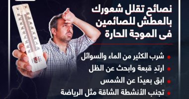 فى الموجة الحارة.. نصائح تساعدك على الصيام وتقلل شعورك بالعطش.. إنفوجراف