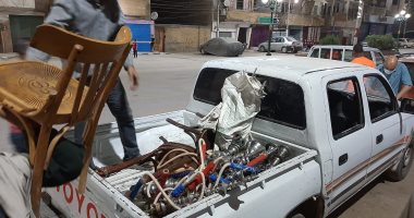 مصادرة 316 شيشة وتحرير  61 محضر و43 غرامة عدم إرتداء الكمامة خلال حملات ليلية بسوهاج 