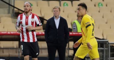 كومان: برشلونة يستحق الكأس عن جدارة وميسى هو من سيقرر مستقبله