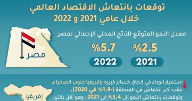 صندوق النقد الدولى يتوقع تسجيل مصر نمو 2.5% بـ2021 وصولا لـ5.7% فى 2022