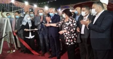 وزيرة الثقافة ومحافظ الجيزة يفتتحان معرض فيصل التاسع للكتاب.. صور