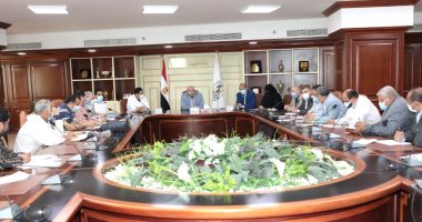 محافظ بنى سويف يناقش تنفيذ مشروعات الخطة الاستثمارية للعام المالى 2021/2020
