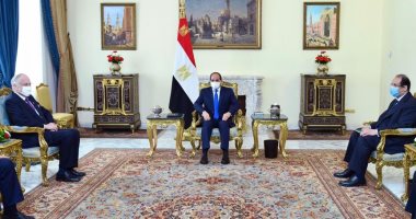 الرئيس السيسى يستقبل رئيس الكونجرس اليهودى العالمى ويؤكد أهمية العمل على استئناف المفاوضات بين الجانبين الفلسطينى والإسرائيلى.. ويشدد: العلاقات مع الولايات المتحدة تمثل أهمية بالغة فى ظل أزمات المنطقة