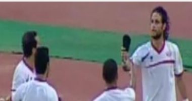 احتفالات خالدة.. لاعب بتروجت يحتفل بصورة سيلفى بعد هدفه فى دجلة