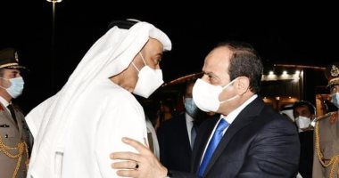 الرئيس السيسى يودع الشيخ محمد بن زايد في ختام زيارته لمصر.. صور 