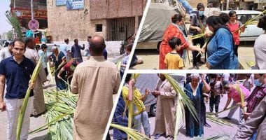 "العيد اتنين رمضان وأحد الشعانين".. أقباط سوهاج يحتفلون بالعيد بجوار إخوانهم المسلمين.. إقبال على أسواق السعف والأسعار تبدأ من 5 جنيهات لـ 15 جنيها.. والأهالى: العيد أصبح عيدين ونحتفل بذكرى دخول المسيح أورشليم