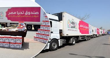"أبواب الخير" من صندوق "تحيا مصر" تصل القليوبية.. المحافظ: القافلة توفر 134 طن مواد غذائية ودواجن لـ 10 آلاف أسرة بالمحافظة بـ 15 قرية.. والمدير التنفيذى للصندوق: المواد الغذائية وصلت لـ342 ألف أسرة بـ18 محافظة