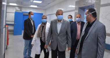 محافظ القليوبية يتابع المبنى الجديد بمستشفى بنها التعليمى.. صور