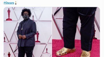 الموسيقي Questlove بـ"الكروكس" على السجادة الحمراء لحفل الأوسكار