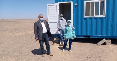 شاهد أعمال الإنشاءات بمشروعات البحيرات الصناعية بالزعفرانة فى رأس غارب.. صور