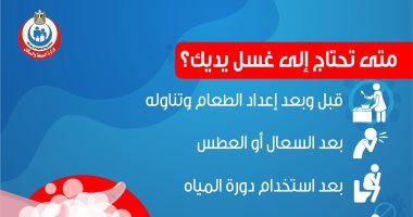 الصحة تكشف توقيتات وحالات غسيل الأيدى منعا للإصابة بعدوى كورونا
