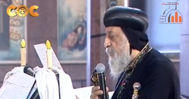 البابا تواضروس يترأس صلوات "خميس العهد" من دير مارمينا بمريوط.. صور