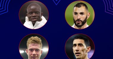 دوري أبطال أوروبا.. دي بروين ينافس بنزيما ودي ماريا على لاعب الأسبوع