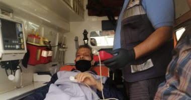 نقل مريض للمستشفى الدولى بالمنصورة بعد استغاثته وتسجيله ببرنامج تكافل وكرامة