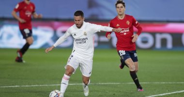شوط سلبي بين ريال مدريد ضد أوساسونا في الدوري الإسباني