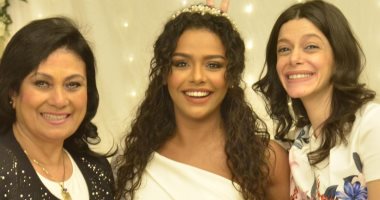 أسماء أبو اليزيد فى كواليس حفل زفافها على أحمد مكى بمسلسل "الاختيار 2".. صور