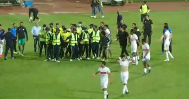 تليفزيون اليوم السابع يعرض مشادة لاعبي الزمالك وجهاد جريشة بعد مباراة بيراميدز