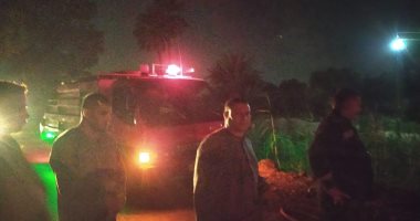 الحماية المدنية بالقليوبية تسيطر على حريق على مصرف طحلة بطوخ.. صور 