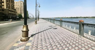 كورنيش بنى سويف والحدائق خالية من الزائرين فى شم النسيم ..لايف وصور