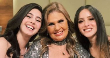 يسرا مع جميلة عوض ومايان السيد بكواليس "حرب أهلية":أحلى بنتين فى الدنيا