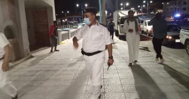  حملات ليلية علي كورنيش مطروح لتطبيق الاجراءات الاحترازية 