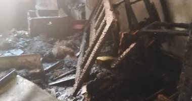 السيطرة على حريق شقة فى طوخ بالقليوبية دون خسائر بالأرواح.. صور