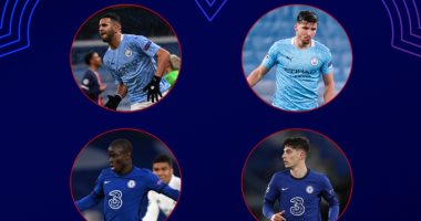 محرز ينافس كانتي وهافيرتز على جائزة لاعب الأسبوع في دوري أبطال أوروبا