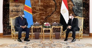 مصر والكونغو الديمقراطية علاقات وثيقة تتوجها زيارة الرئيس فيليكس للقاهرة ومباحثاته مع الرئيس السيسي.. تطابق في وجهات النظر بقضية مياه النيل والتوصل لاتفاق.. والزعيمان يبحثان تعزيز التعاون بكافة المجالات