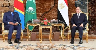الرئيس السيسي لرئيس الكونغو: مصر لن تقبل بالمساس بأمنها المائى 