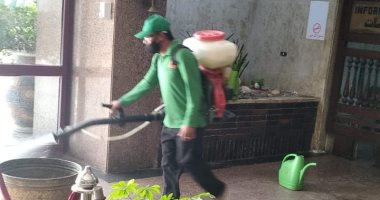 الرى تجرى عملية تطهير وتعقيم لمبنى الوزارة وتشدد على إجراءات النظافة