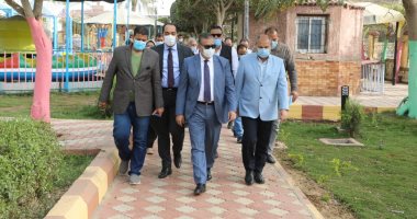 تطوير ورفع كفاءة الحدائق وتجميل وتشجير مداخل ومخارج مدن المنوفية.. صور