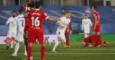 هازارد يحرز هدف تعادل الريال ضد إشبيلية 2-2 فى الوقت القاتل.. فيديو