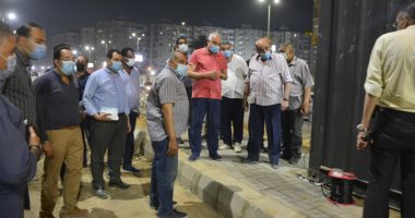 محافظ الجيزة يتابع تنفيذ أعمال تطوير أحياء العمرانية والطالبية والهرم.. صور